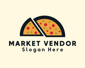 Vendor - Pizza Slice Snack logo design