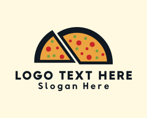 Pizza Slice Snack Logo