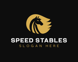 Horse Racing - Elegant Horse Equestrian logo design