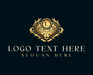 Vintage - Premium Deer Antler logo design