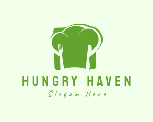 Vegan Chef Hat  logo design