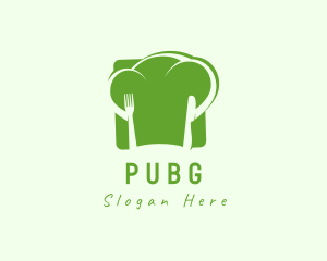 Food - Vegan Chef Hat logo design