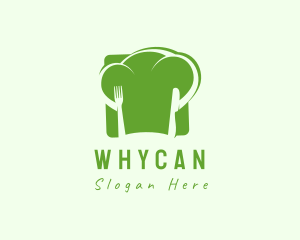 Cook - Vegan Chef Hat logo design