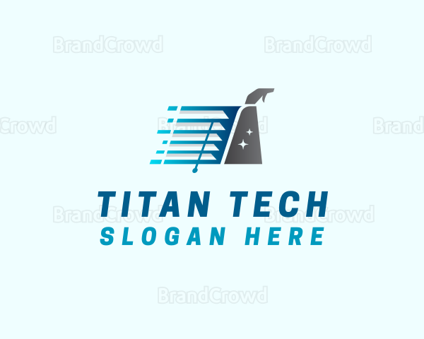 Cleaning Window Blinds Spray Logo