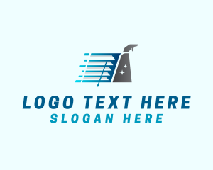 Cleaning Services - Cleaning Window Blinds Spray logo design