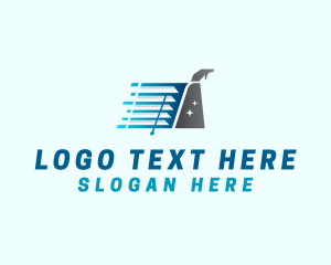 Window Blinds - Cleaning Window Blinds Spray logo design