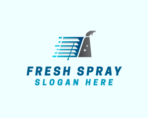 Cleaning Window Blinds Spray logo design