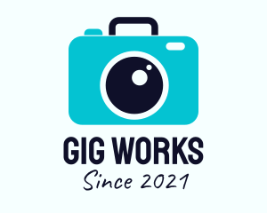 Gig - Blue Camera Luggage logo design