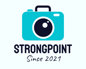 Photographer - Blue Camera Luggage logo design