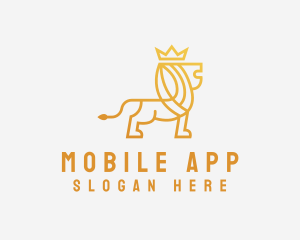 Golden Crown Lion Logo