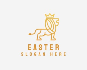 Sigil - Golden Crown Lion logo design