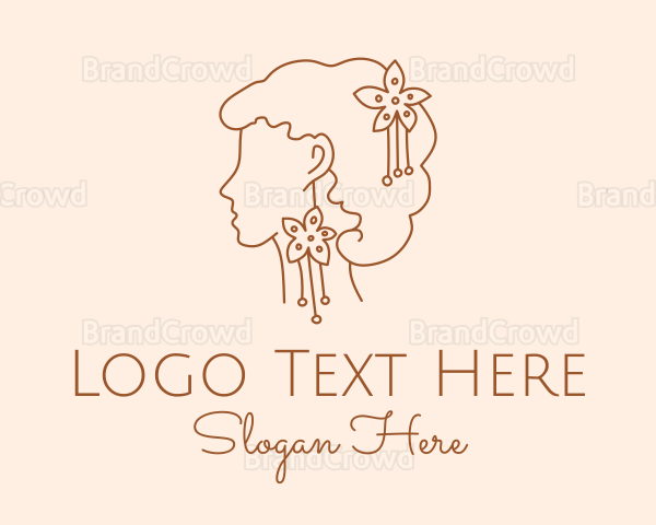 Flower Accessory Woman Logo