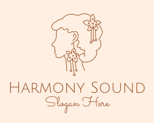 Couture - Flower Accessory Woman logo design