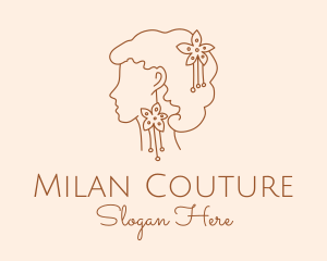 Flower Accessory Woman  logo design