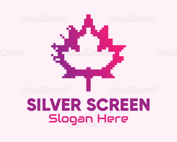 Canadian Gaming  Pixel Leaf Logo