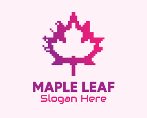 Toronto - Canadian Gaming  Pixel Leaf logo design