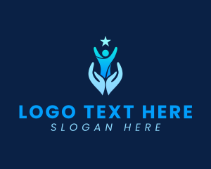 Humanity - Human Star Support logo design