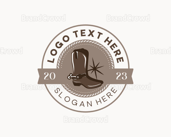 Western Cowboy Boots Logo