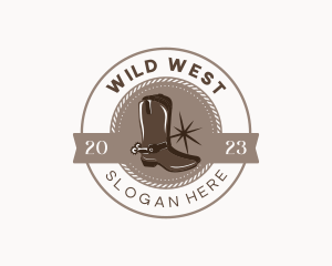 Cowboy - Western Cowboy Boots logo design