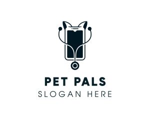 Pet Veterinary Smartphone logo design