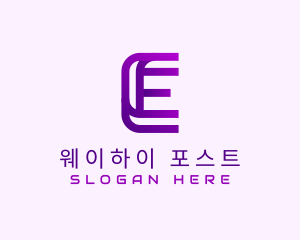 Modern Firm Letter E  logo design