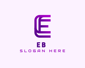 Modern Technology Letter E  logo design