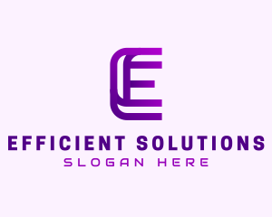 Modern Technology Letter E  logo design