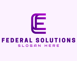 Modern Firm Letter E  logo design