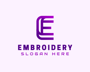 Modern Technology Letter E  logo design