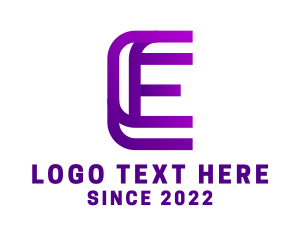 Management - Asset Management Letter E logo design