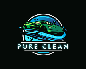 Luxury Car Cleaning logo design