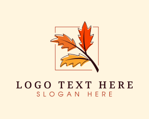 Plant - Autumn Season Leaves logo design