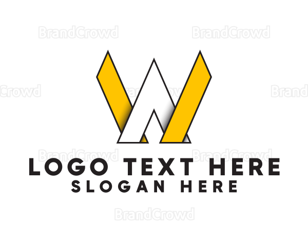 Generic Modern Business Letter W Logo