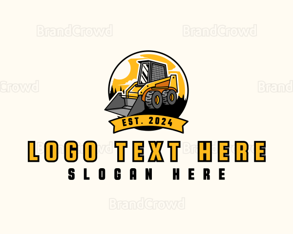 Skid Steer Loader Industrial Logo