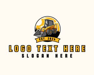 Skid Loader - Skid Steer Loader Industrial logo design