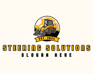 Skid Steer Loader Industrial logo design