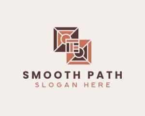 Paving - Interior Design Tile Decor logo design