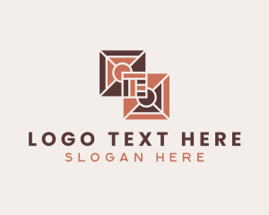 Paving - Interior Design Tile Decor logo design