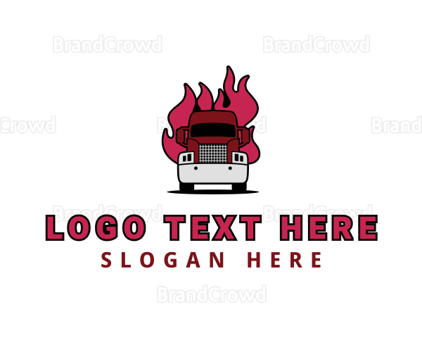 Blazing Freight Truck Logo