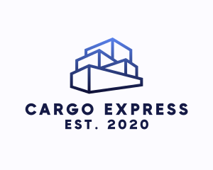 Imported Cargo Container Shipping logo design