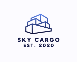 Imported Cargo Container Shipping logo design