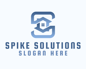 Home Real Estate Letter S logo design