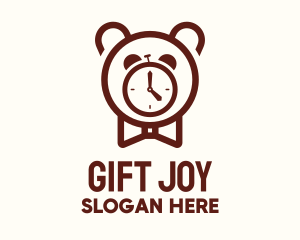 Teddy Bear Alarm Clock logo design