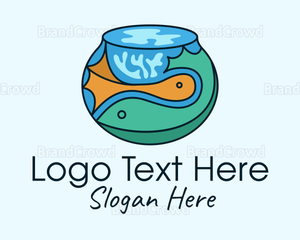 Pet Fish Bowl Logo