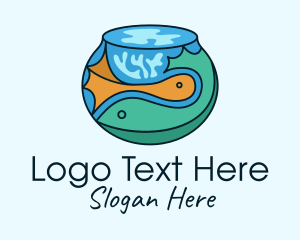 Water - Pet Fish Bowl logo design