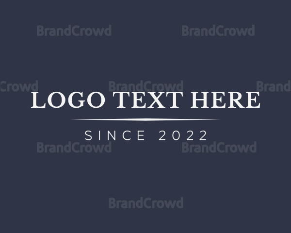 Professional Luxury Serif Logo