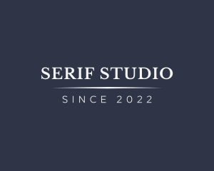 Professional Luxury Serif logo design