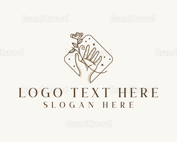 Beauty Hand Floral Logo