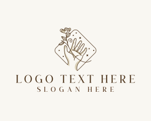 Beauty - Beauty Hand Floral logo design