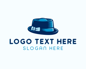 Beach Hat - Bowler Hat Fashion logo design